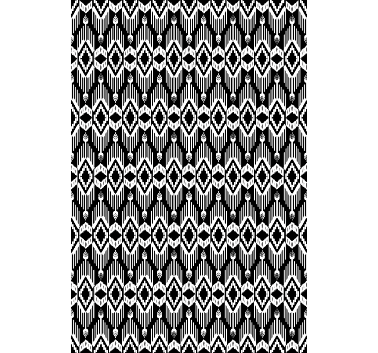 Nordic wallpaper rustic white and black design - TenStickers