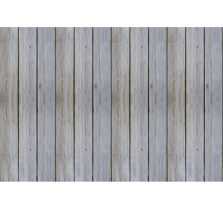 Nordic wallpaper in gray raw wood style - TenStickers