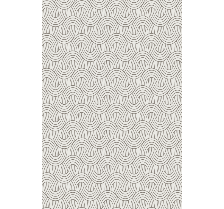 Textured wallpaper with intricate wave designs - TenStickers
