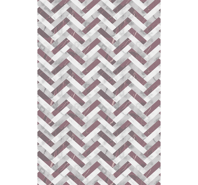Textured wallpaper herringbone marble design - TenStickers