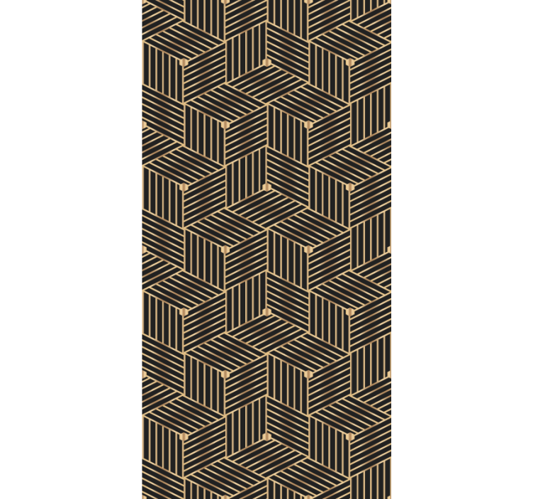 Textured wallpaper with geometric line design - TenStickers
