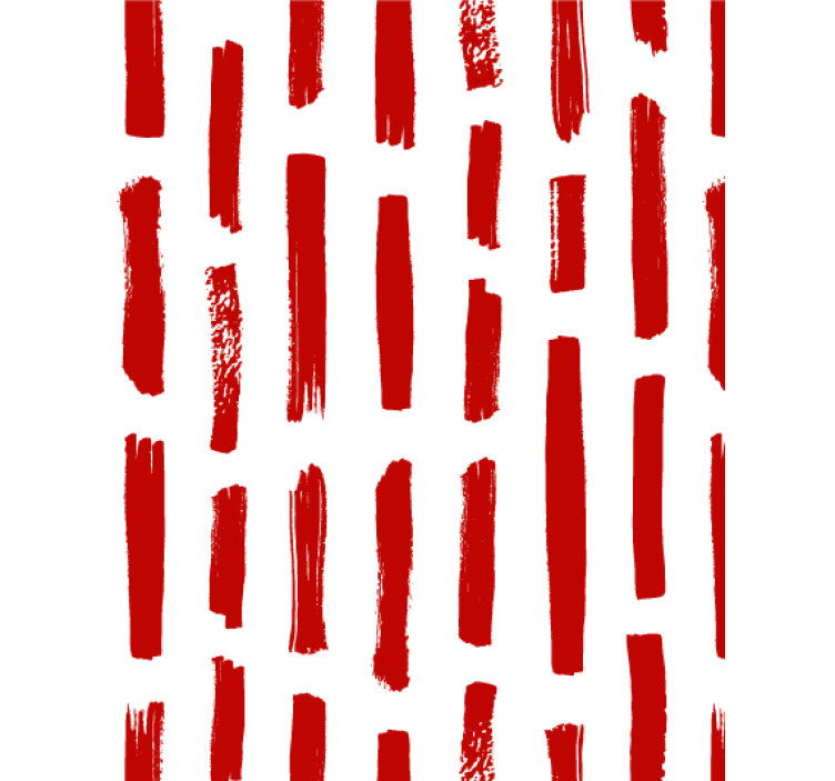 Living area wallpaper red and white stripe - TenStickers