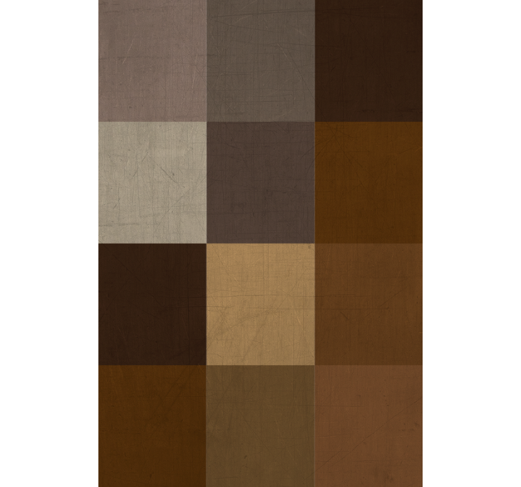 Living area wallpaper patchwork pattern design - TenStickers