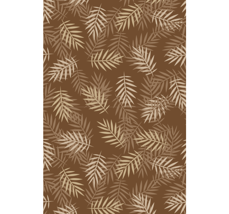 Living area wallpaper natural leaf design - TenStickers