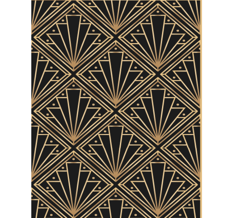 Living area wallpaper art deco design - TenStickers