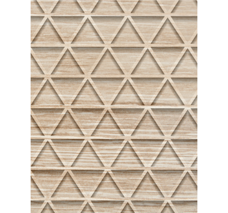 Living area wallpaper with geometric pattern design - TenStickers