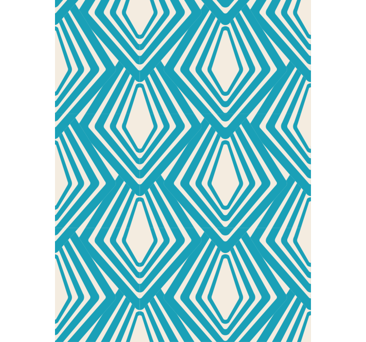 Wallpaper geometric diamond pattern - TenStickers