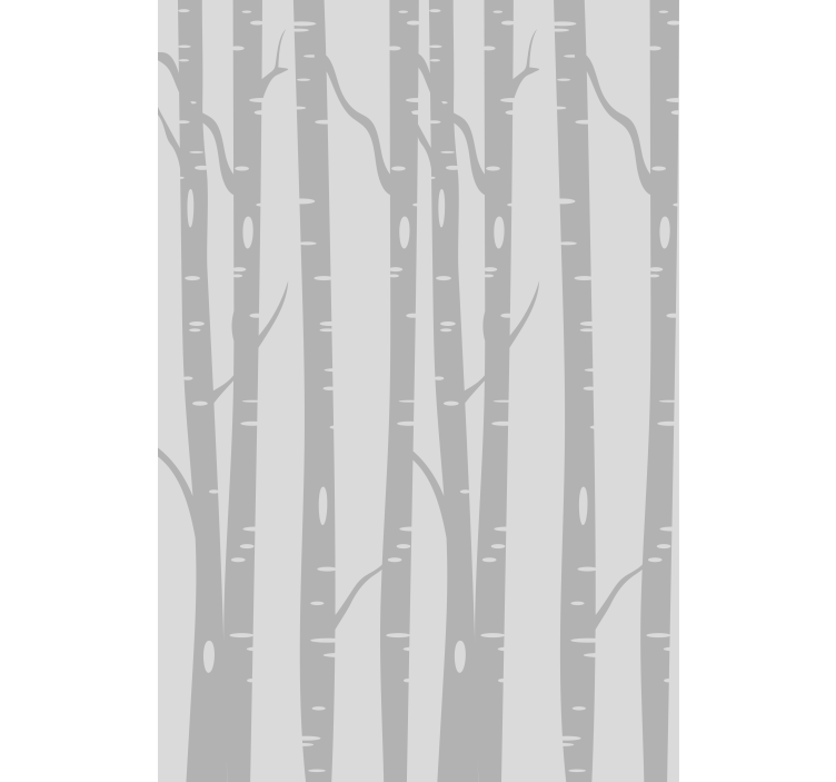 Wallpaper of a tree tall birch forest scandinavian - TenStickers