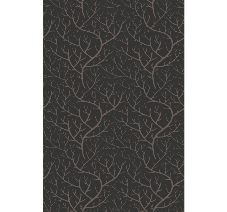 Wallpaper of a tree in scandinavian night forest - TenStickers