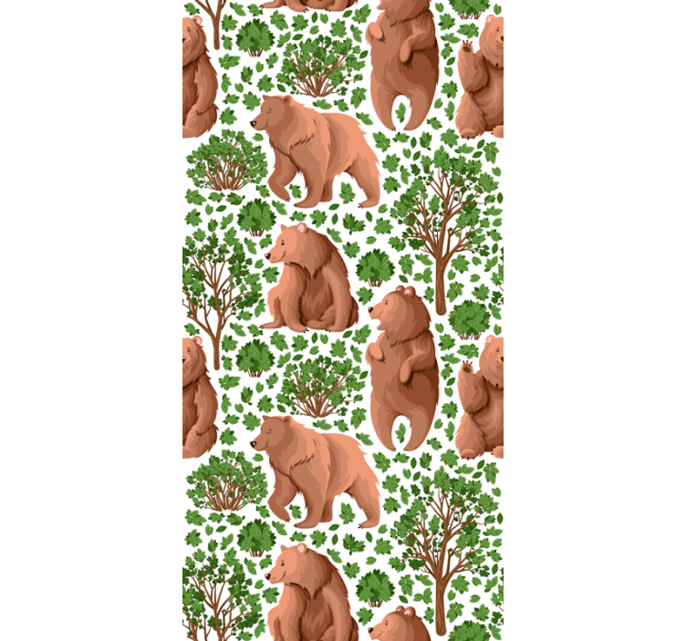 Wallpaper of a tree with wildlife - TenStickers