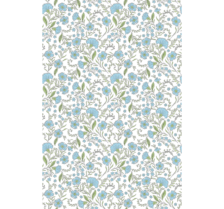 Wallpaper office flower on white background - TenStickers