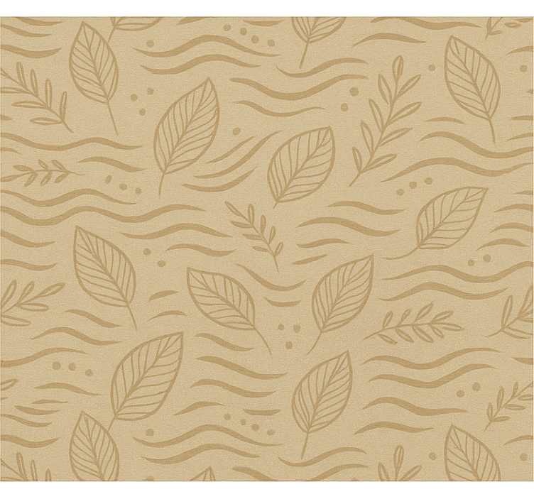 Wallpaper office in soothing beige - TenStickers