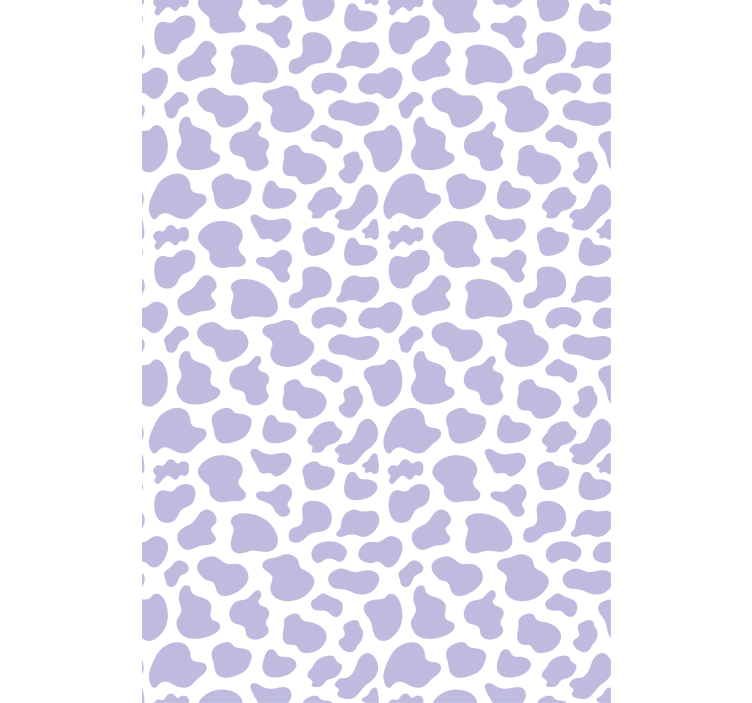 Contemporary wallpaper in purple cow print - TenStickers
