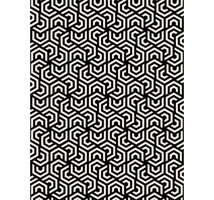 Contemporary wallpaper with mesmerizing design - TenStickers