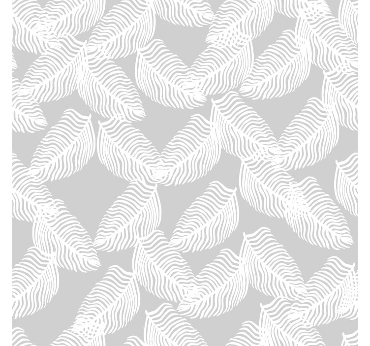 Contemporary wallpaper grey minimalist floral design - TenStickers