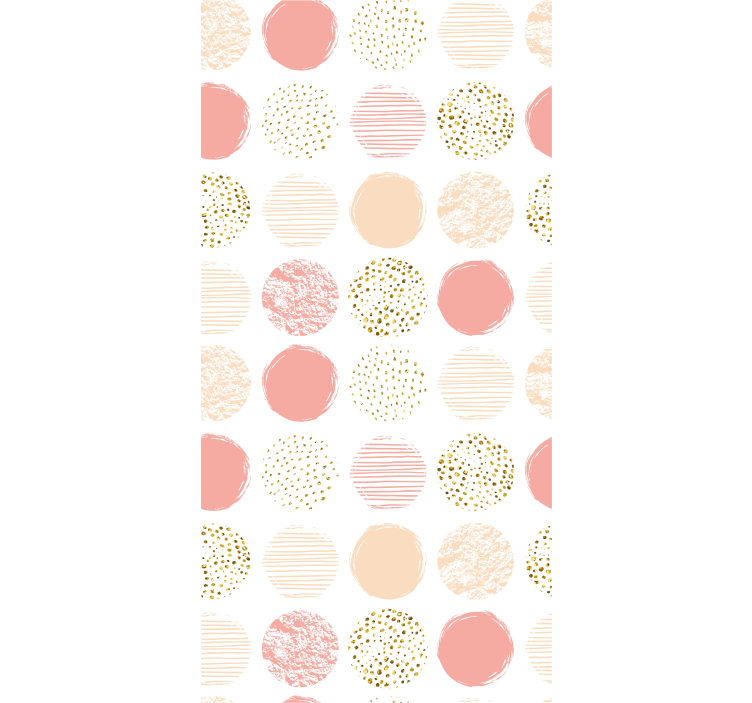 Contemporary wallpaper in pastel dot variety - TenStickers