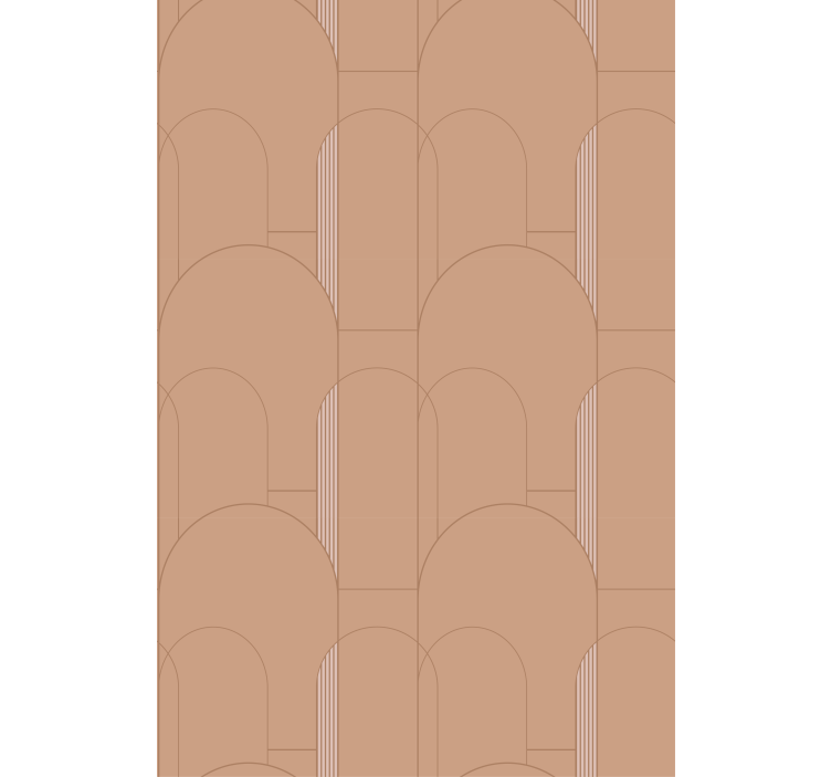 Contemporary wallpaper geometric curves design - TenStickers
