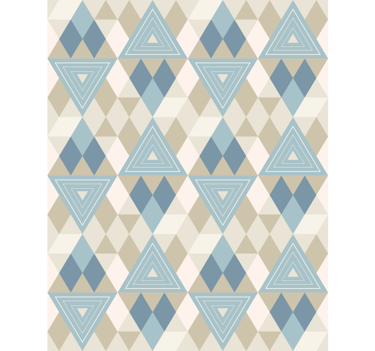 Contemporary wallpaper geometric triangles design - TenStickers