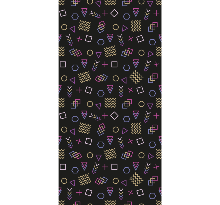 Contemporary wallpaper geometric shape exploration - TenStickers