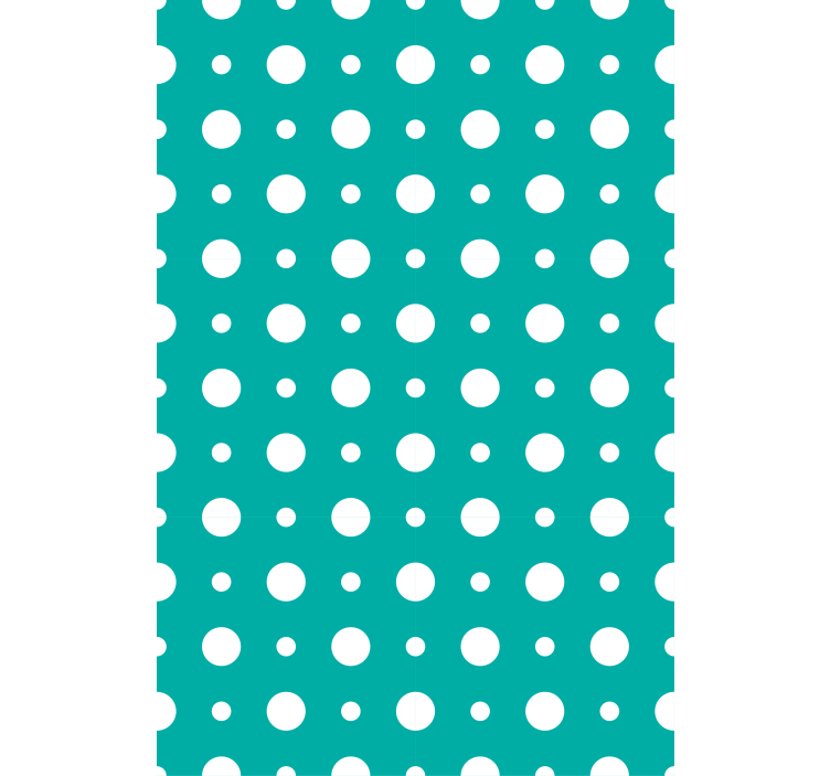 Contemporary wallpaper in blue polka dot motif - TenStickers