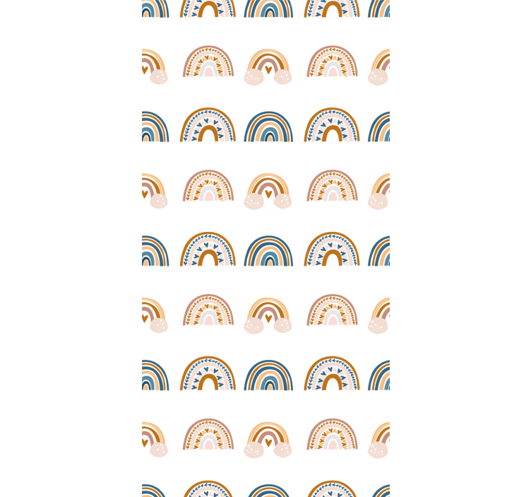 Wallpaper childrens room nordic rainbow designs - TenStickers