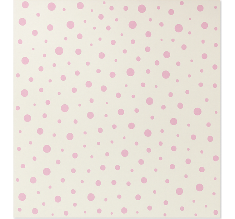 Pink elegant dots wallpaper teenage bedroom - TenStickers
