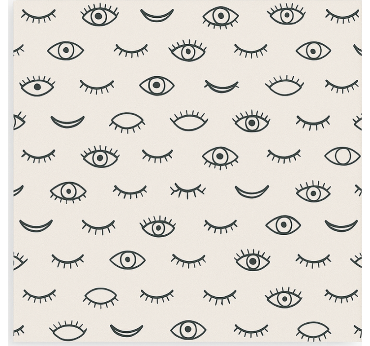 Wallpaper teenage bedroom eyelash eye design - TenStickers