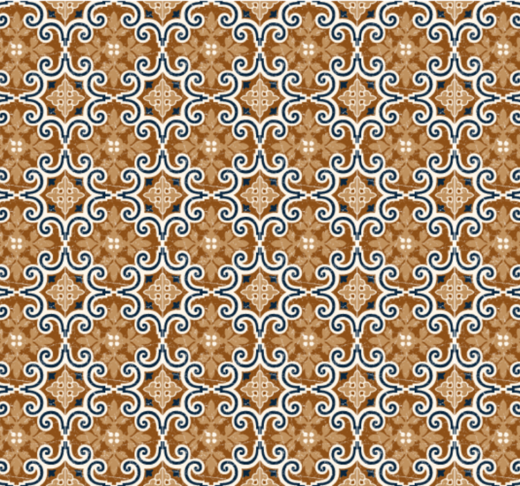 Kitchen wallpaper cement tile design - TenStickers