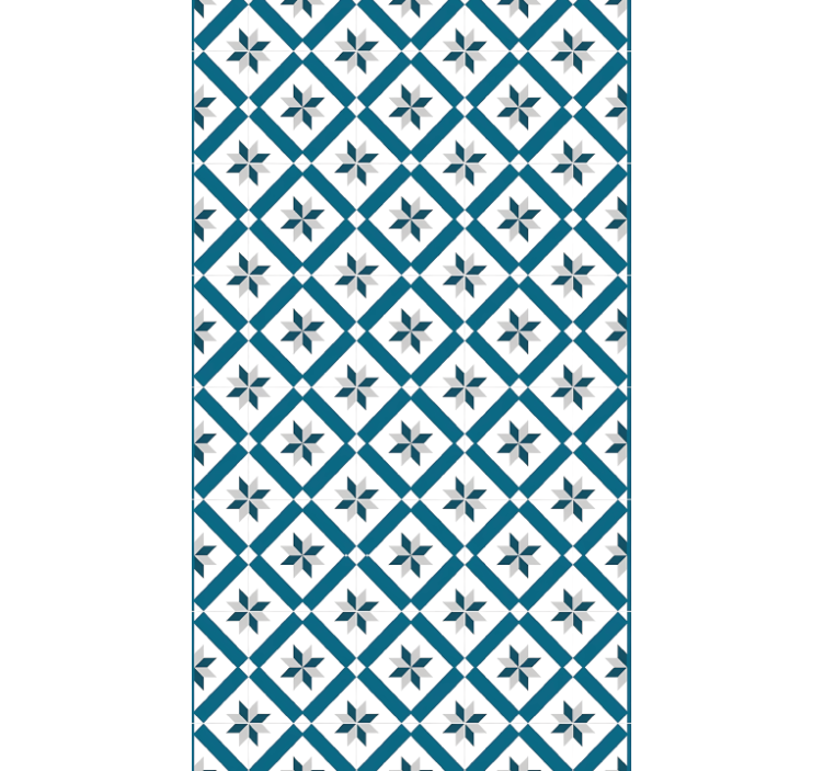Kitchen wallpaper in hydraulic blue - TenStickers