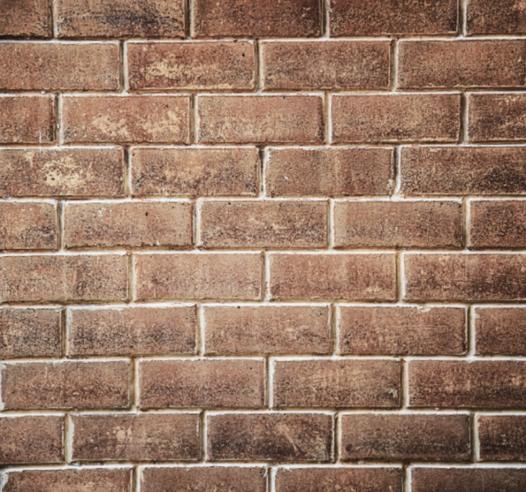 Living area wallpaper brick illusion - TenStickers