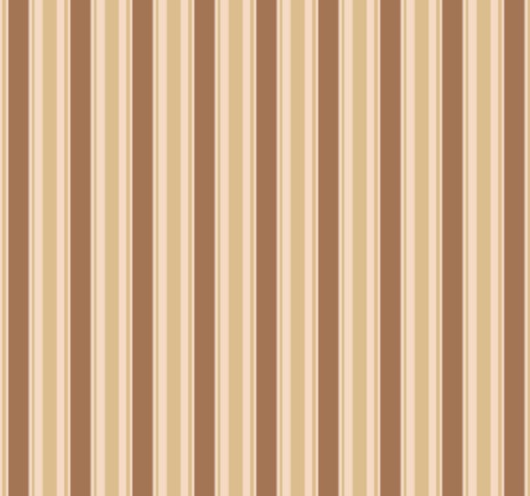 Living area wallpaper with brown striped pattern - TenStickers