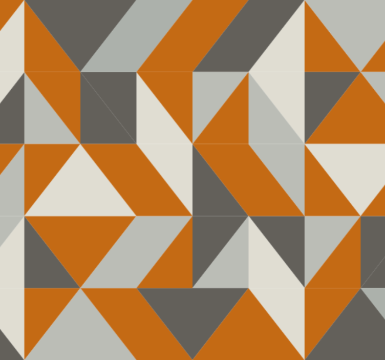 Living area wallpaper angled triangle design - TenStickers