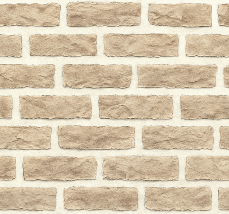 Living area wallpaper rustic sandstone brick - TenStickers