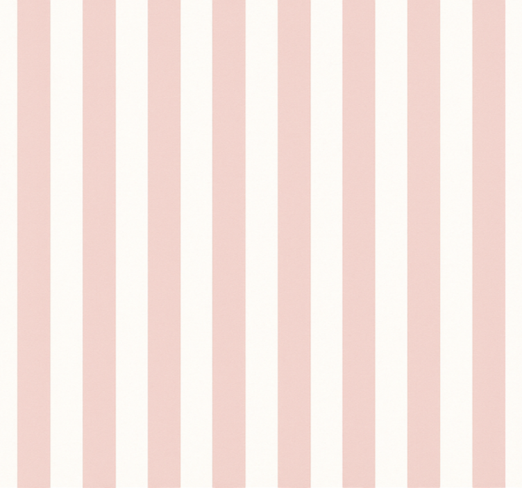 Living area wallpaper pink and white stripes - TenStickers