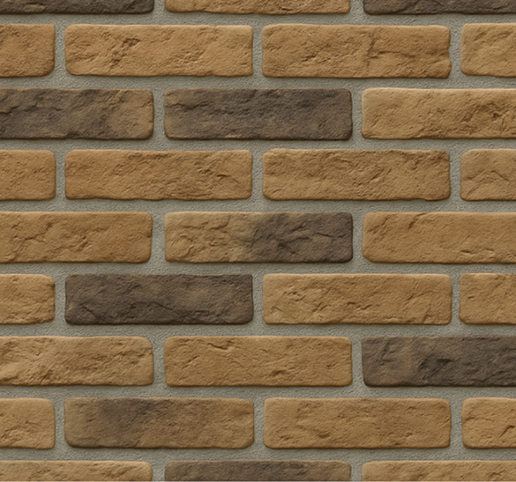 Living area wallpaper factory brick design - TenStickers