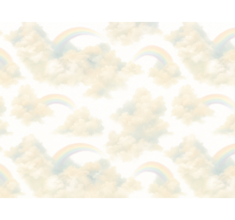 Colorful sky wallpaper childrens room - TenStickers