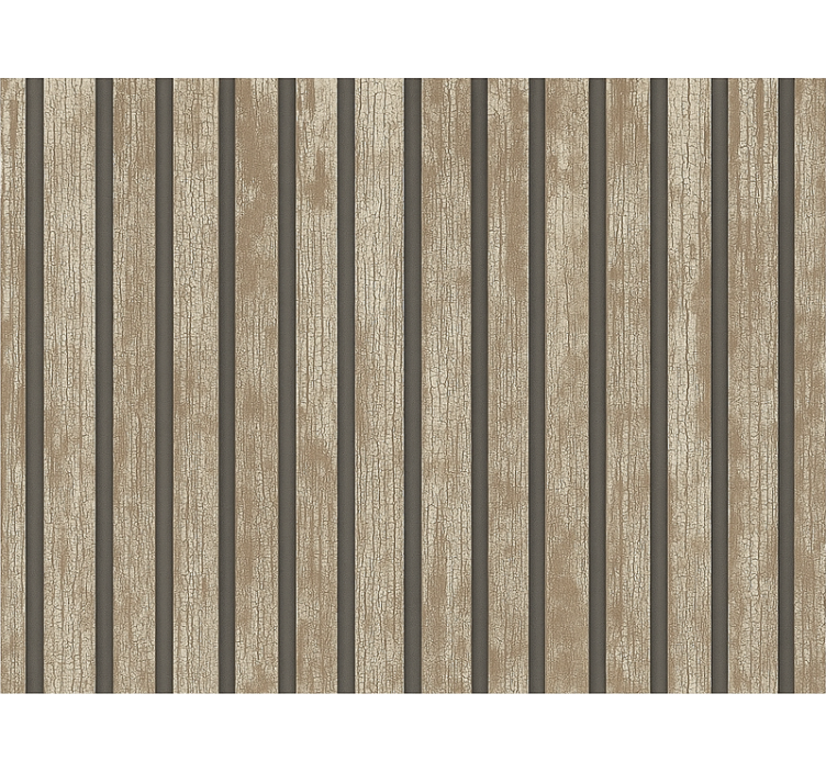 Living area wallpaper rustic wood design - TenStickers