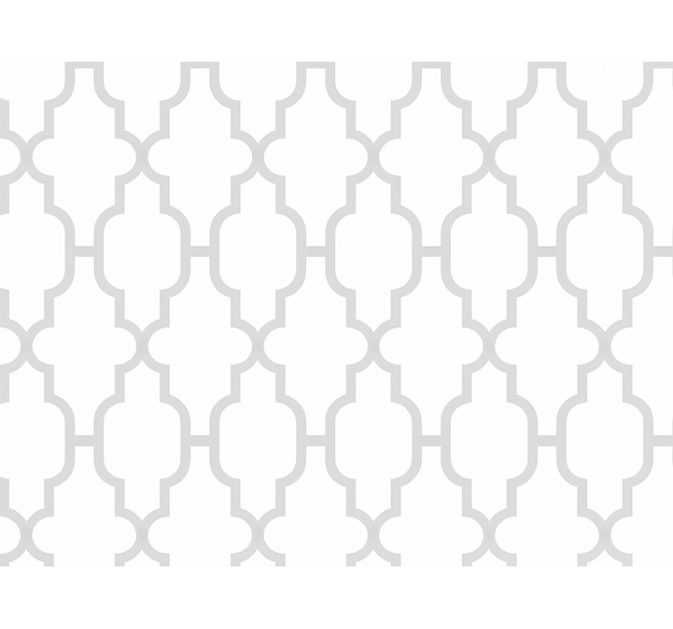 Living area wallpaper grey geometric design - TenStickers