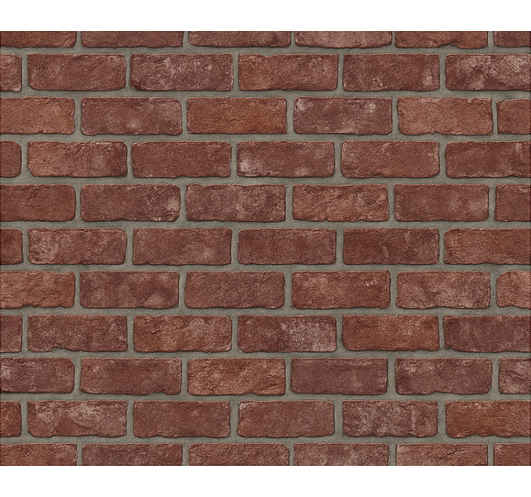 Living area wallpaper industrial red brick design - TenStickers