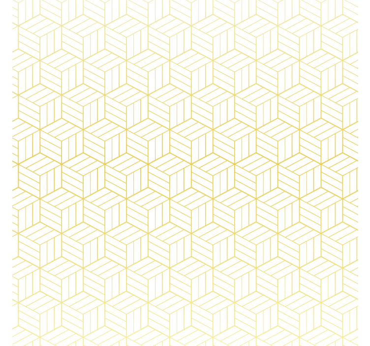 Wallpaper squares gold foil geometric cubes - TenStickers