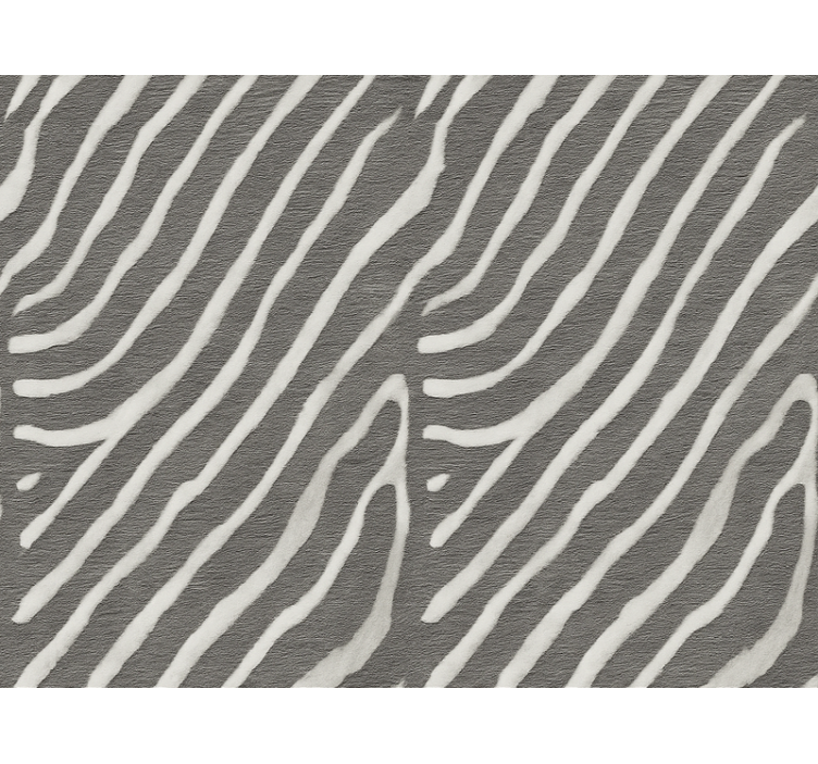 Living area wallpaper zebra animal print - TenStickers