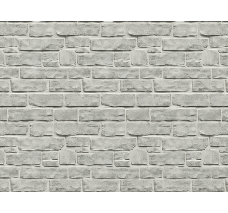 Living area wallpaper realistic grey stone effect - TenStickers