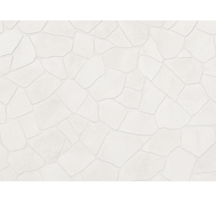 Living area wallpaper white stone washed wall - TenStickers