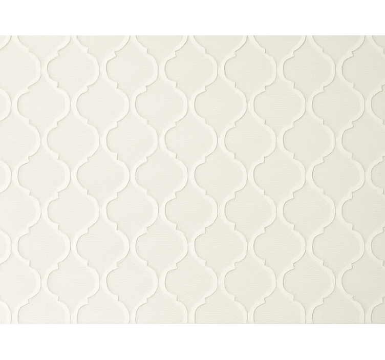 Living area wallpaper elegant off-white minimalist design - TenStickers