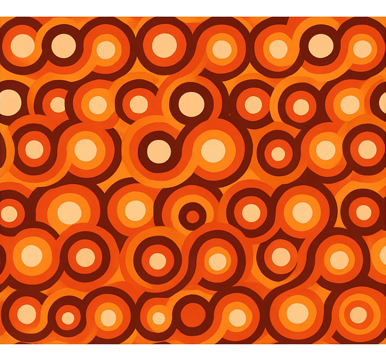 Living area wallpaper abstract modern warm colors - TenStickers