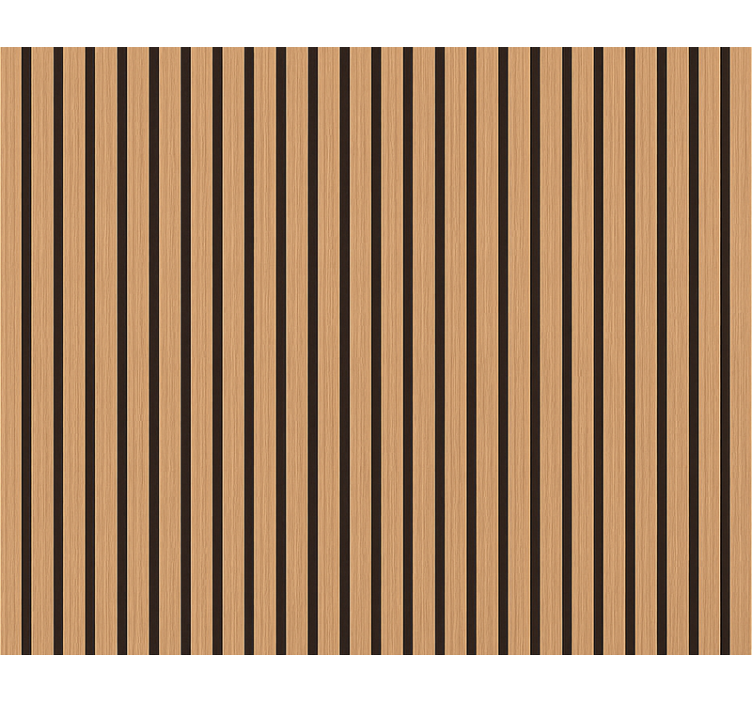 Living area wallpaper brown and black wood effect - TenStickers