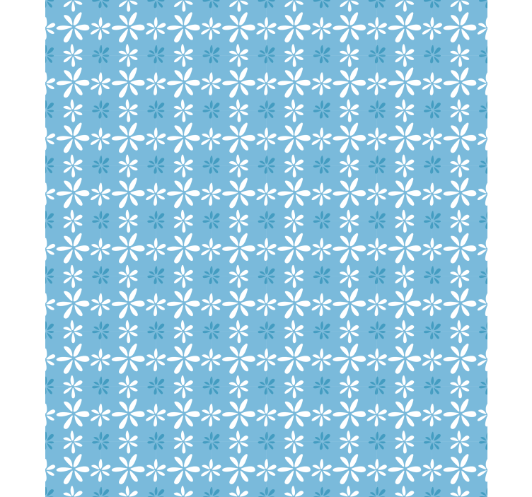 Flowers wallpaper white daisy flowers design - TenStickers