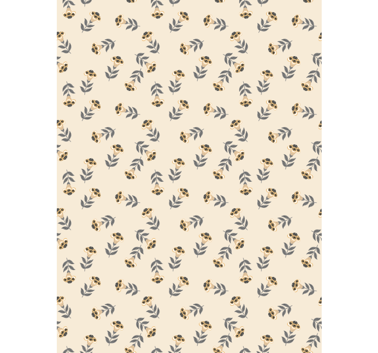 Flowers wallpaper with a lovely polish floral design - TenStickers