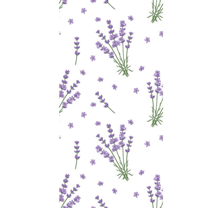 Floral wallpaper provencal lavender design - TenStickers