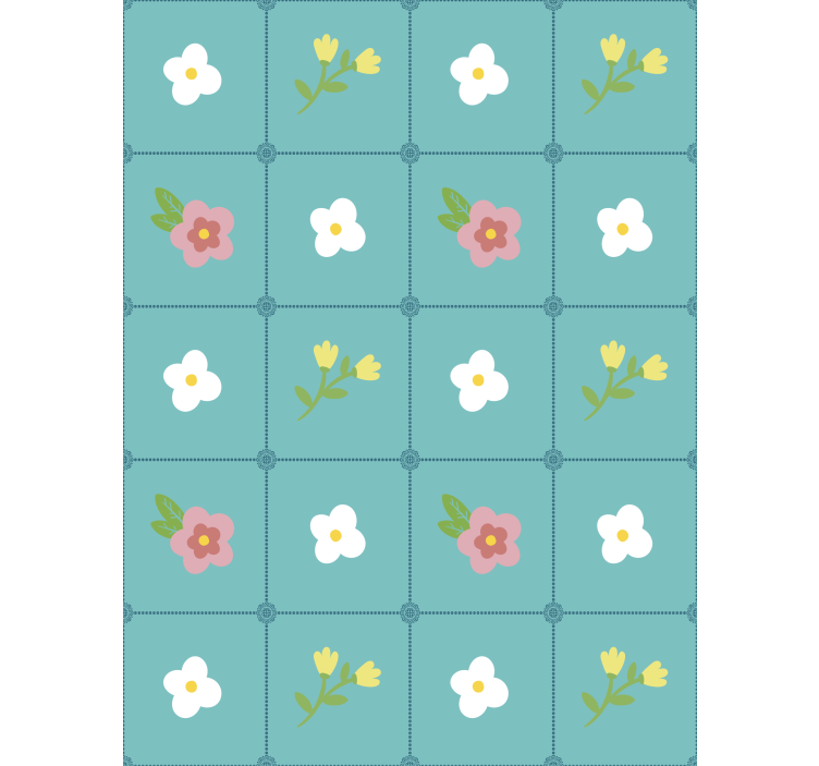 Floral wallpaper "granny chic" floral decor - TenStickers